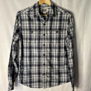 Converse Size Small men's‎  One Star Men's Shirt Gray Plaid Long Sleeve Size S